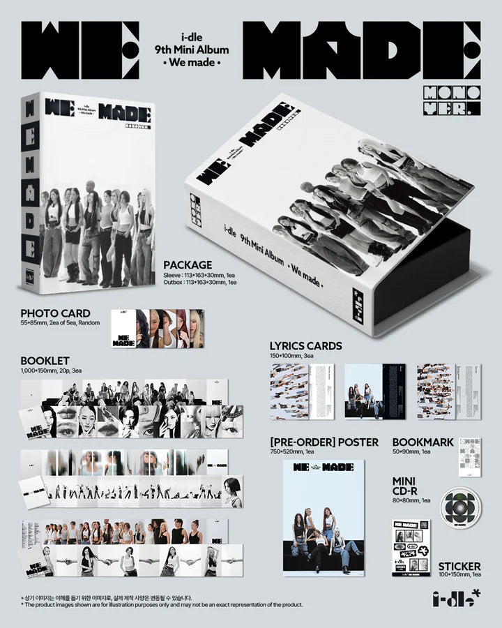 I-DLE - WE MADE 9TH MINI ALBUM [MONO VER.]