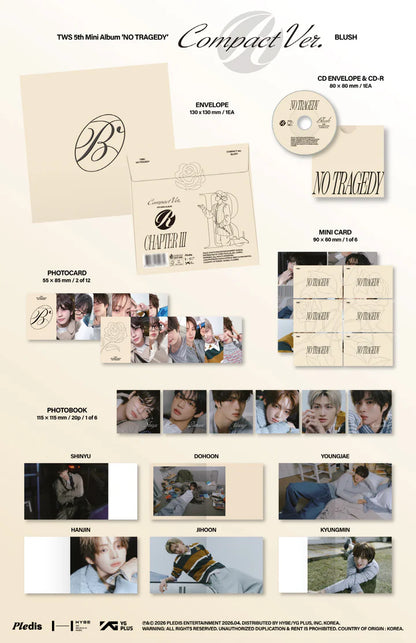 TWS - NO TRAGEDY 5TH MINI ALBUM [COMPACT BLUSH VER.]