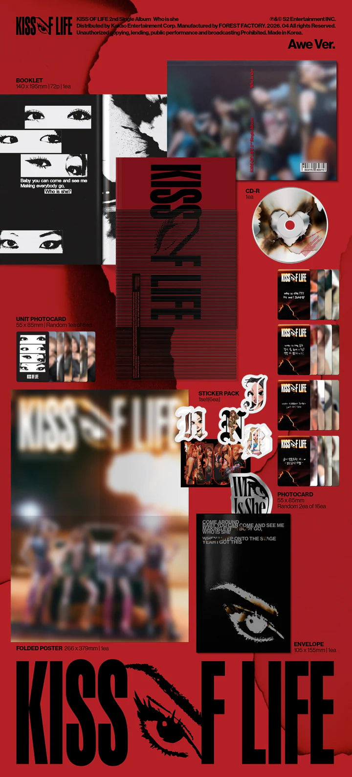 KISS OF LIFE - WHO IS SHE 2ND SINGLE ALBUM [AWE VER.]