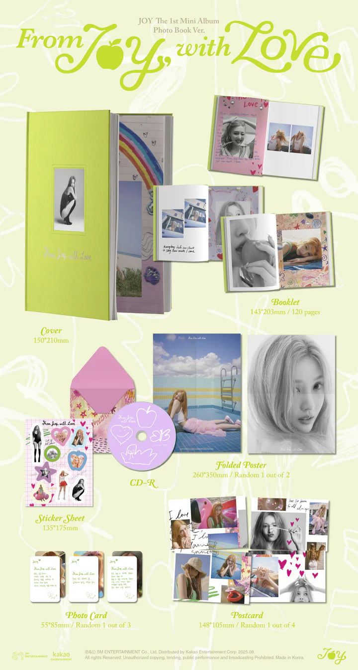 JOY (RED VELVET) - FROM JOY, WITH LOVE 1ST MINI ALBUM [PHOTOBOOK VER.]