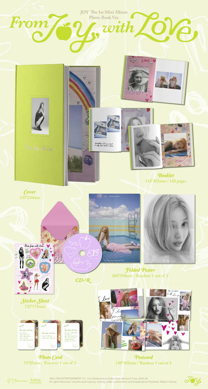 JOY (RED VELVET) - FROM JOY, WITH LOVE 1ST MINI ALBUM [PHOTOBOOK VER.]