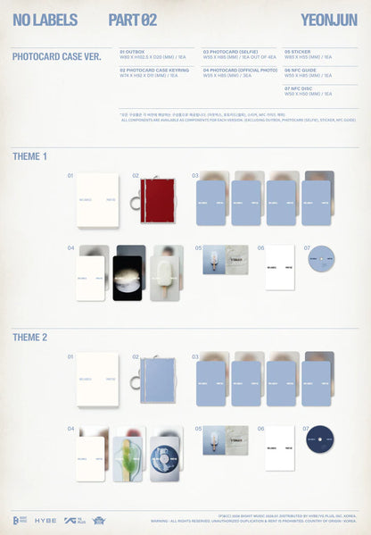 YEONJUN (TXT) - NO LABELS: PART 02 MINI ALBUM [PHOTOCARD CASE VER.]