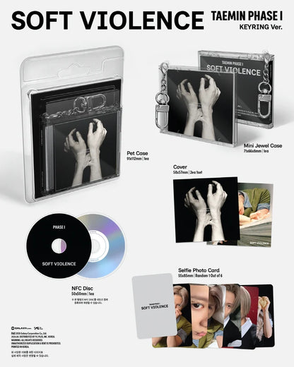 TAEMIN (SHINEE) - PHASE I: SOFT VIOLENCE ALBUM [KEYRING VER.]