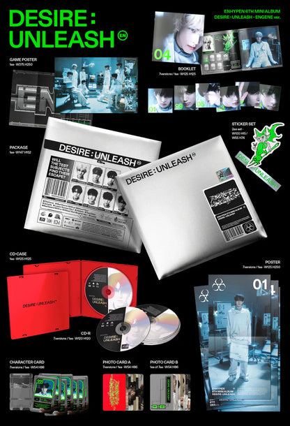 ENHYPEN - DESIRE : UNLEASH 6TH MINI ALBUM [ENGENE RANDOM]