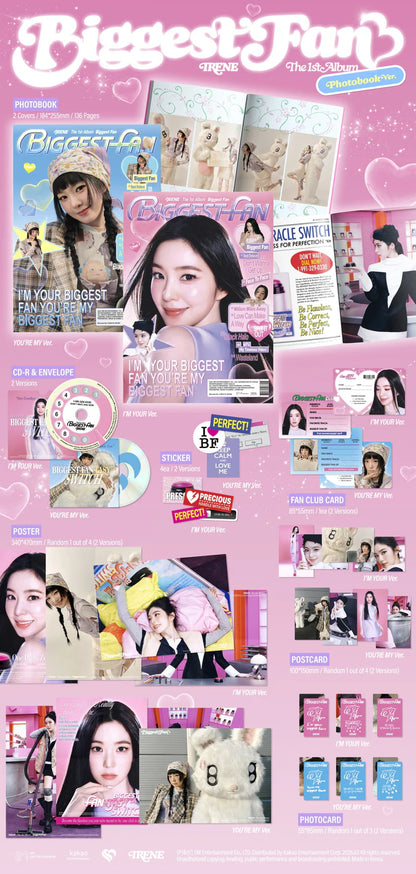 IRENE (RED VELVET) - BIGGEST FAN 1ST FULL ALBUM [VER. LIBRO DE FOTOS]