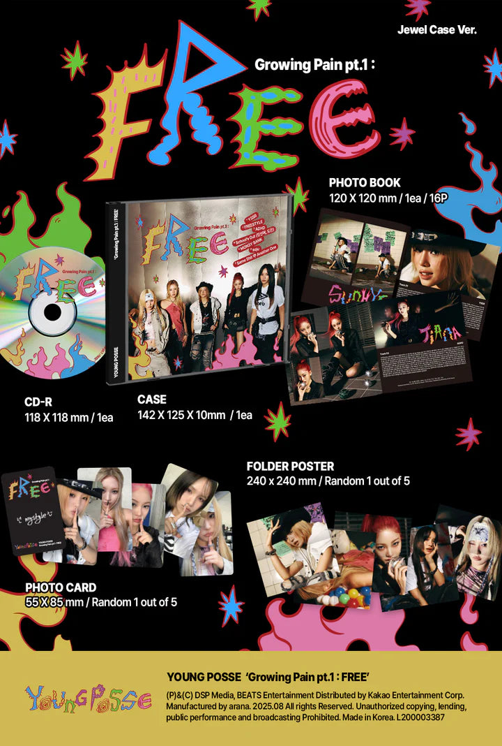 YOUNG POSSE - GROWING PAIN PT.1: ÁLBUM GRATIS [VERSIÓN JEWEL CASE]