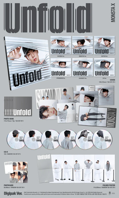 MONSTAX - UNFOLD AMERCAN STUDIO ALBUM [DIGIPACK VER.]