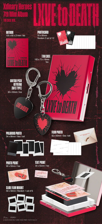 XDINARY HEROES - LXVE TO DEATH 7TH MINI ALBUM [TIN CASE VER.]