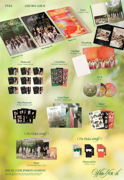 TWICE - WITH YOU-TH 13TH MINI ALBUM