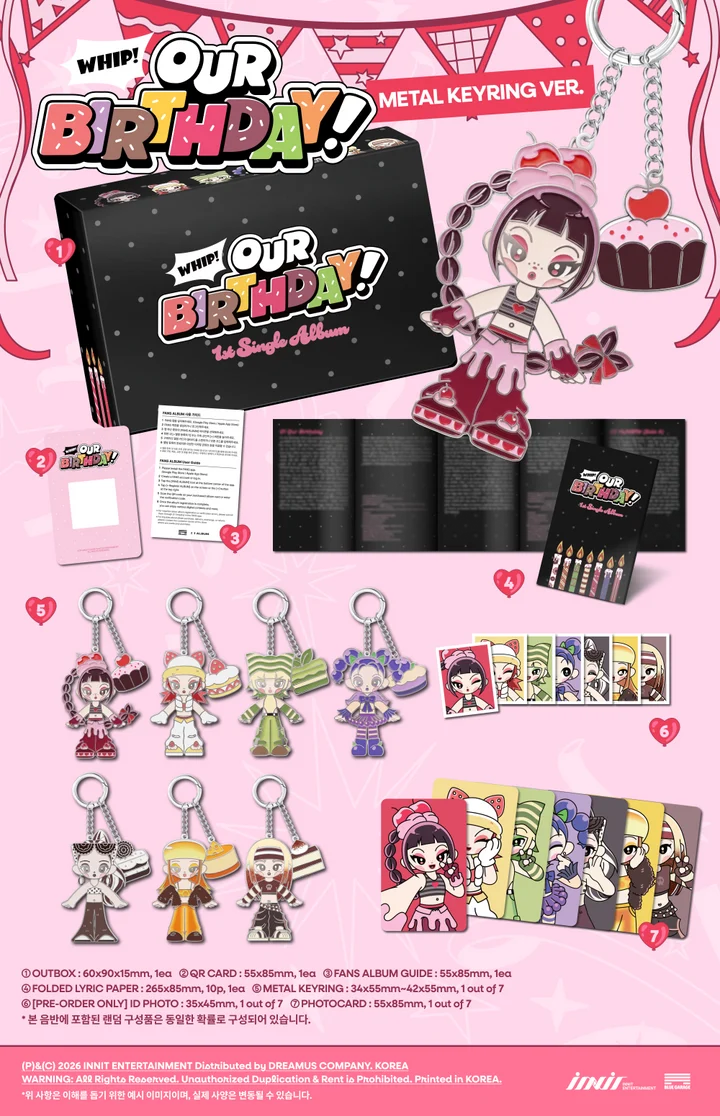 OURBIRTHDAY - OUR BIRTHDAY 1ST SINGLE ALBUM [METAL KEYRING VER.]