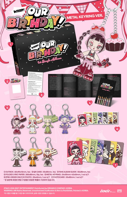 OURBIRTHDAY - OUR BIRTHDAY 1ST SINGLE ALBUM [METAL KEYRING VER.]