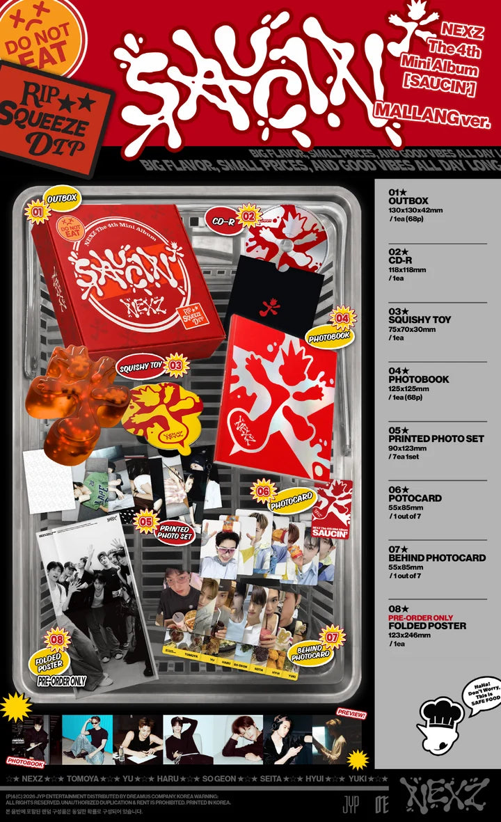NEXZ - SAUCIN' 4TH MINI ALBUM [MALLANG VER.] SPECIAL EDITION