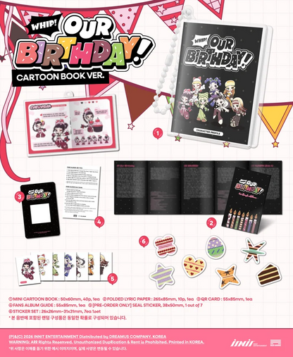 OURBIRTHDAY - OUR BIRTHDAY 1ST SINGLE ALBUM [CARTOON BOOK VER. PLATAFORM]