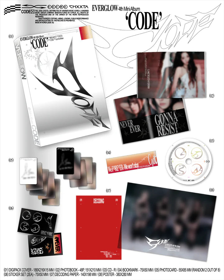EVERGLOW - CODE 4TH MINI ALBUM [PHOTOBOOK VER.]