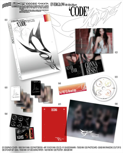 EVERGLOW - CODE 4TH MINI ALBUM [PHOTOBOOK VER.]