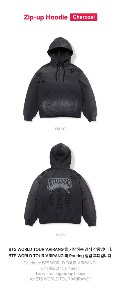 (PRE-ORDER) BTS - ARIRANG WORLD TOUR MD ZIP-UP HOODIE [RELEASE IN JUNE]