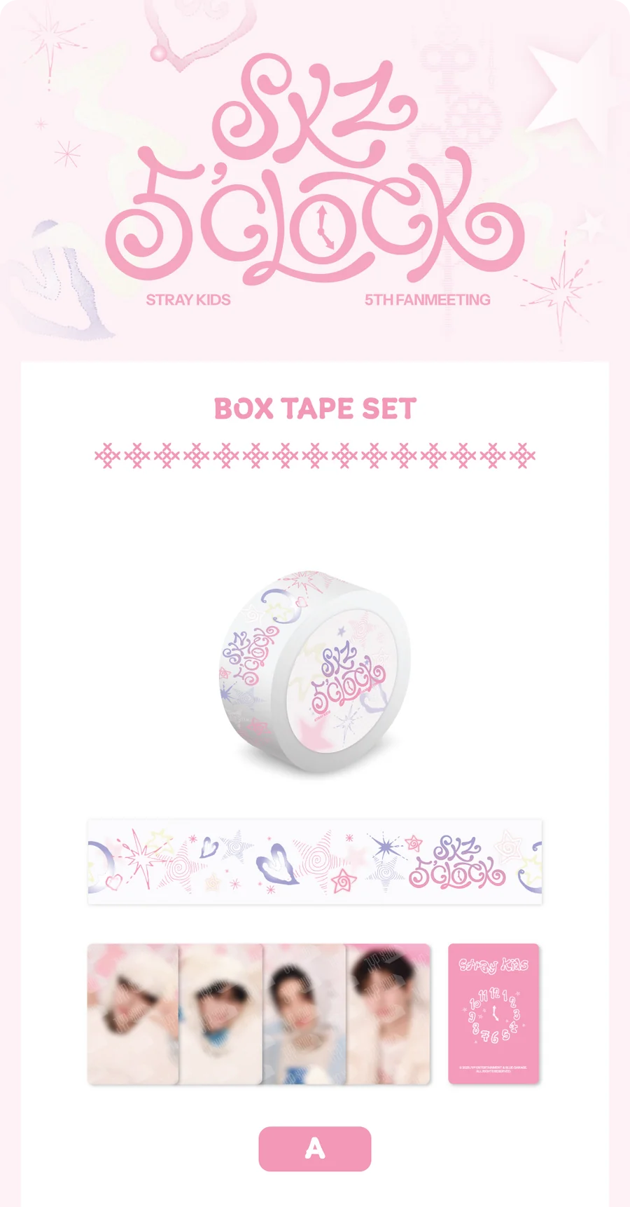STRAY KIDS - SKZ 5'CLOCK - CAJA DE CINTAS MD OFICIAL