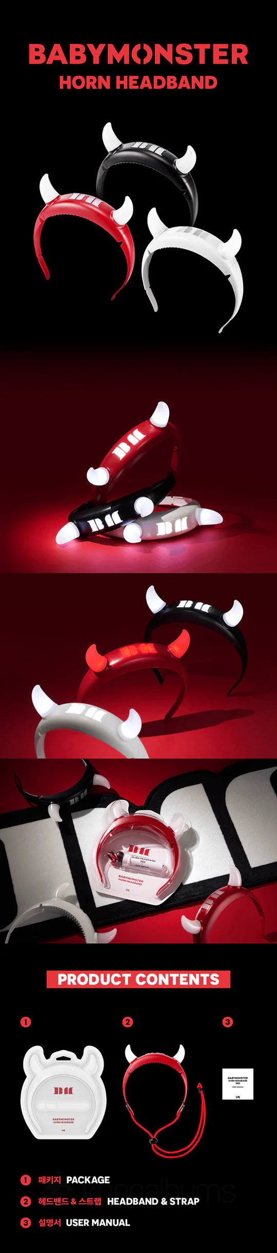 BABYMONSTER - DIADEMA OFICIAL DE CUERNO