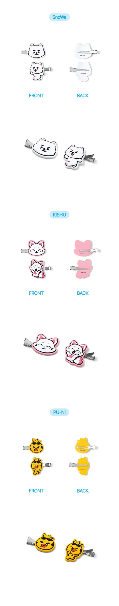 (PRE-ORDER) ENHYPEN - ENCHIN OFFICIAL CHARACTER MD HAIR PIN SET