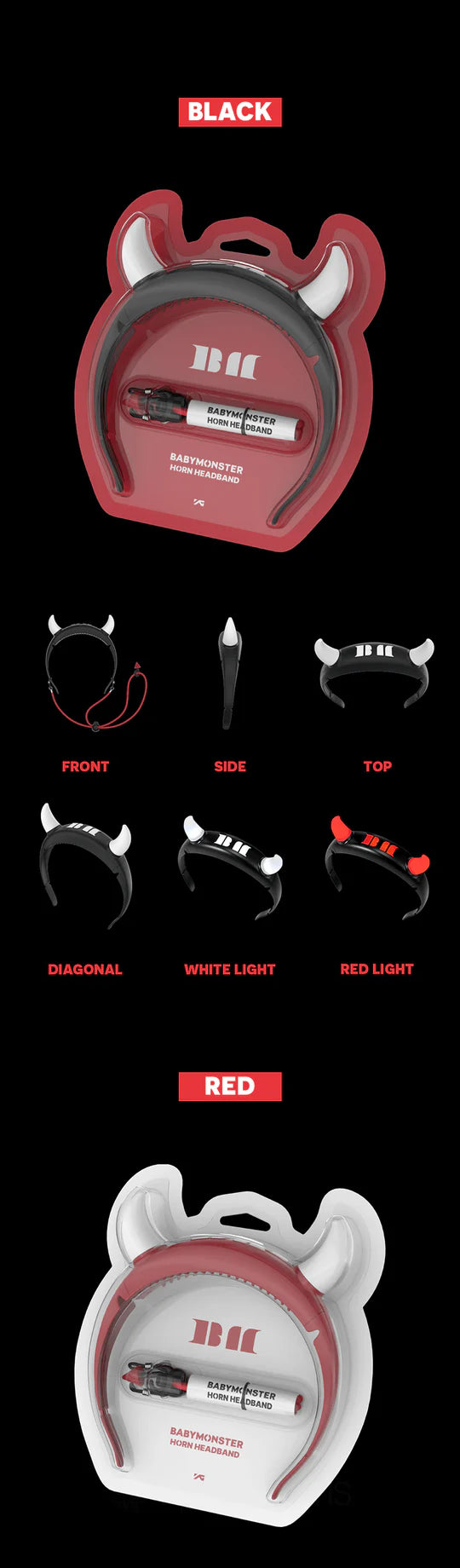 BABYMONSTER - DIADEMA OFICIAL DE CUERNO