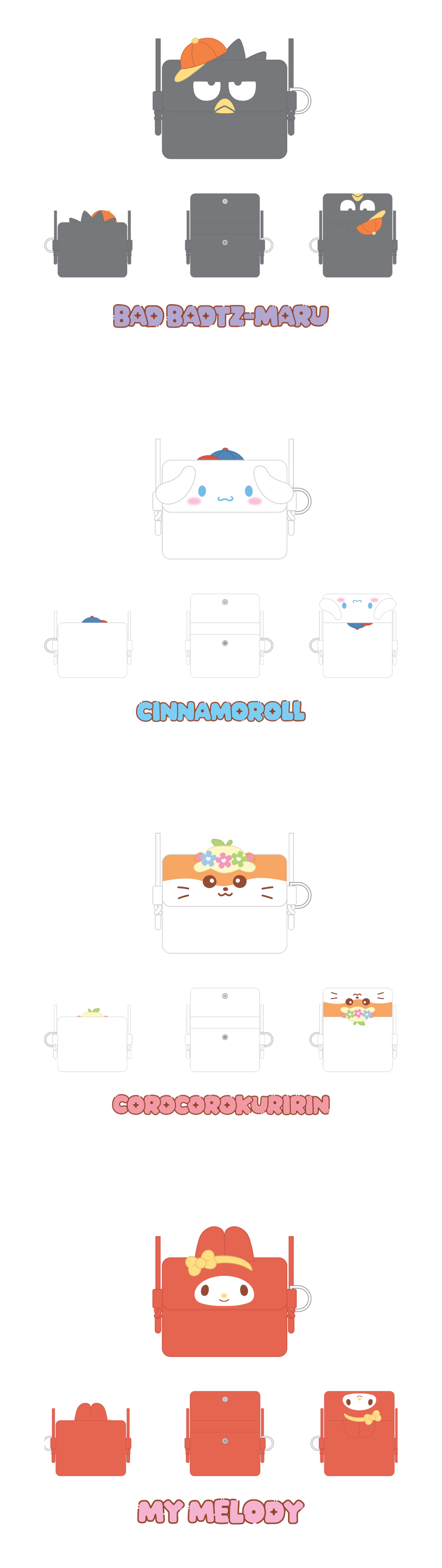 (PRE-ORDER) STRAY KIDS - SKZOO X SANRIO CHARACTER OFFICIAL MD CARD WALLET CROSS BAG