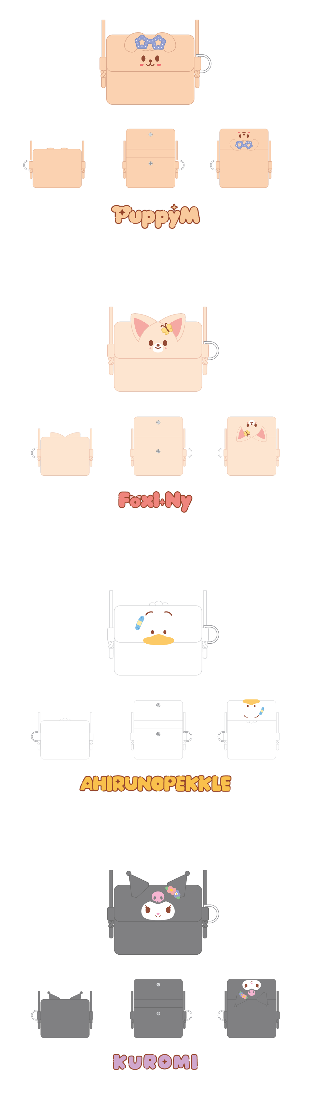 (PRE-ORDER) STRAY KIDS - SKZOO X SANRIO CHARACTER OFFICIAL MD CARD WALLET CROSS BAG
