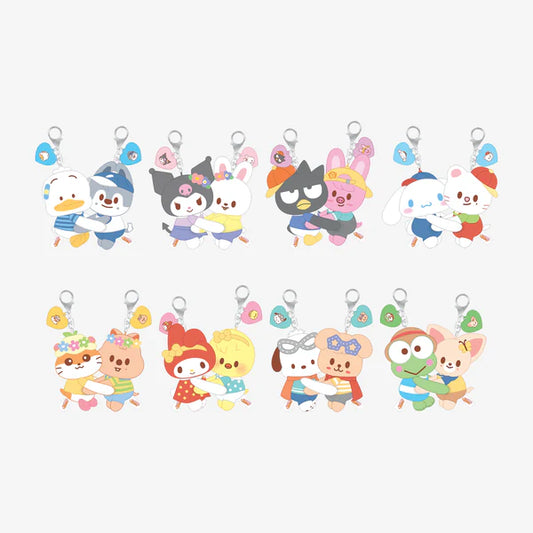 (PRE-ORDER) STRAY KIDS - SKZOO X SANRIO CHARACTER OFFICIAL MD HUG PLUSH KEYRING