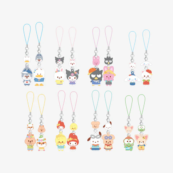 (PRE-ORDER) STRAY KIDS - SKZOO X SANRIO CHARACTER OFFICIAL MD MINI FIGURE COUPLE KEYRING