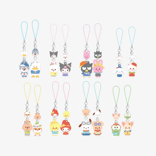 (PRE-ORDER) STRAY KIDS - SKZOO X SANRIO CHARACTER OFFICIAL MD MINI FIGURE COUPLE KEYRING