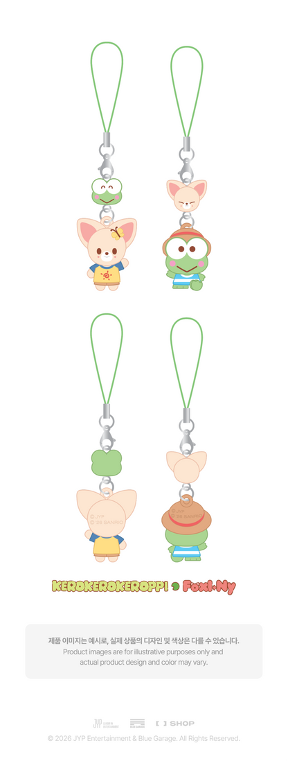 (PRE-ORDER) STRAY KIDS - SKZOO X SANRIO CHARACTER OFFICIAL MD MINI FIGURE COUPLE KEYRING