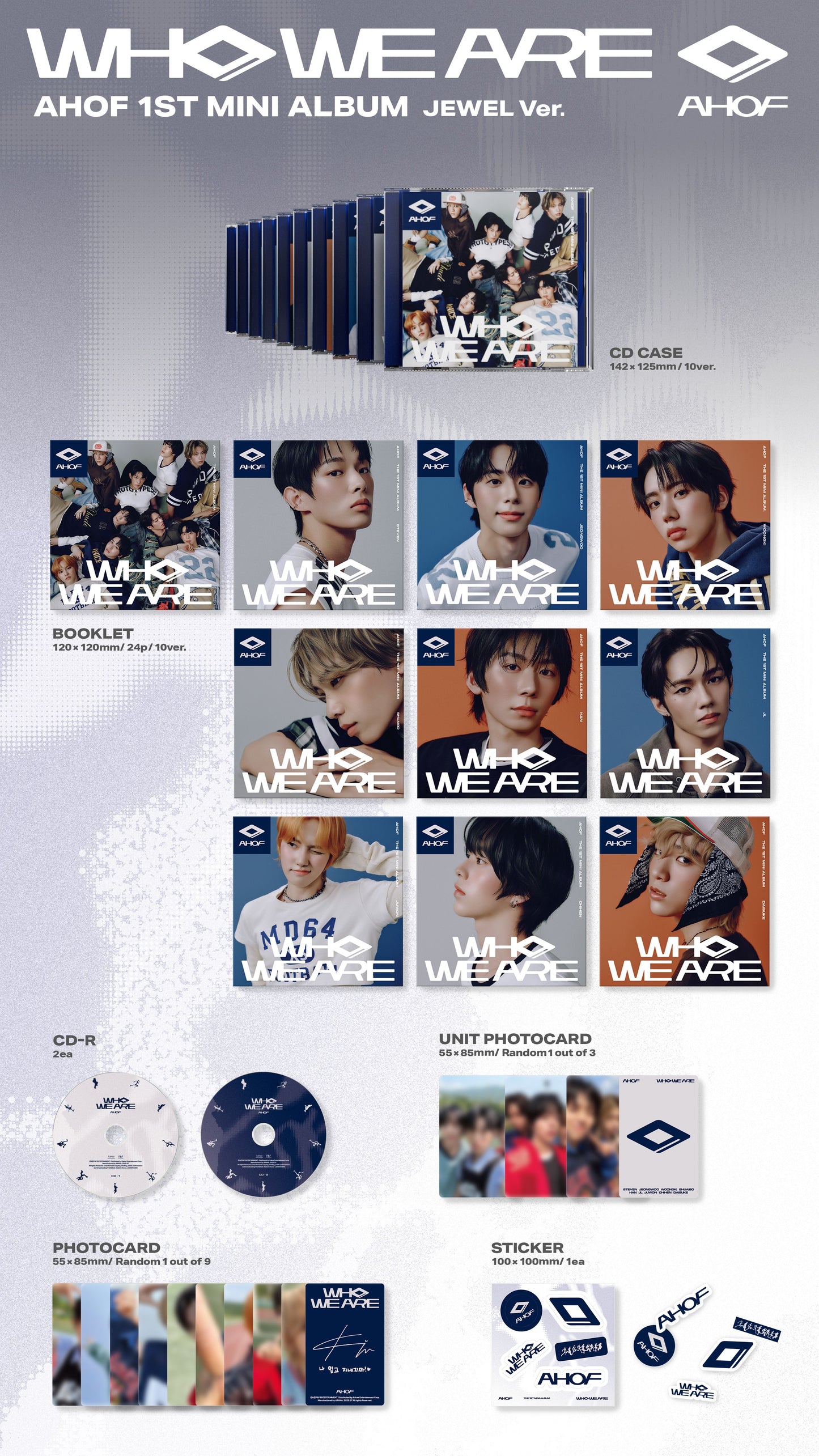 AHOF - 1st MINI ALBUM [WHO WE ARE] (JEWEL Ver.)