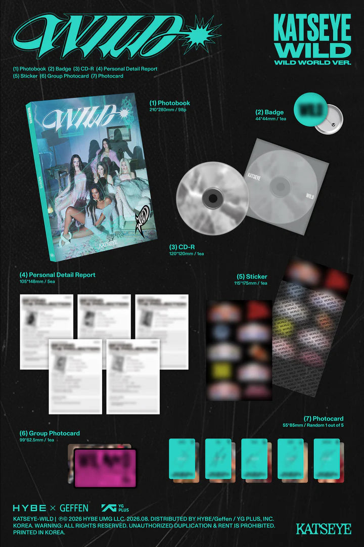 (PRE-ORDER) KATSEYE - WILD EP ALBUM POB